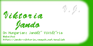 viktoria jando business card